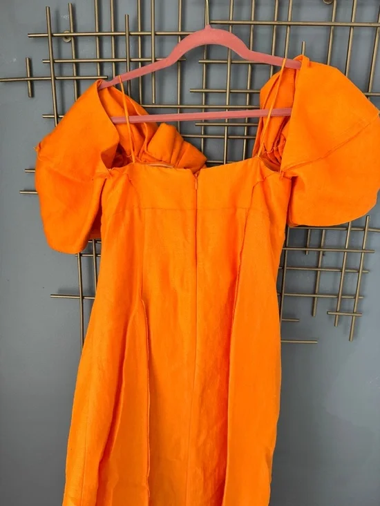 Cult Gaia Muna Dress in Papaya - Picture 3 of 8